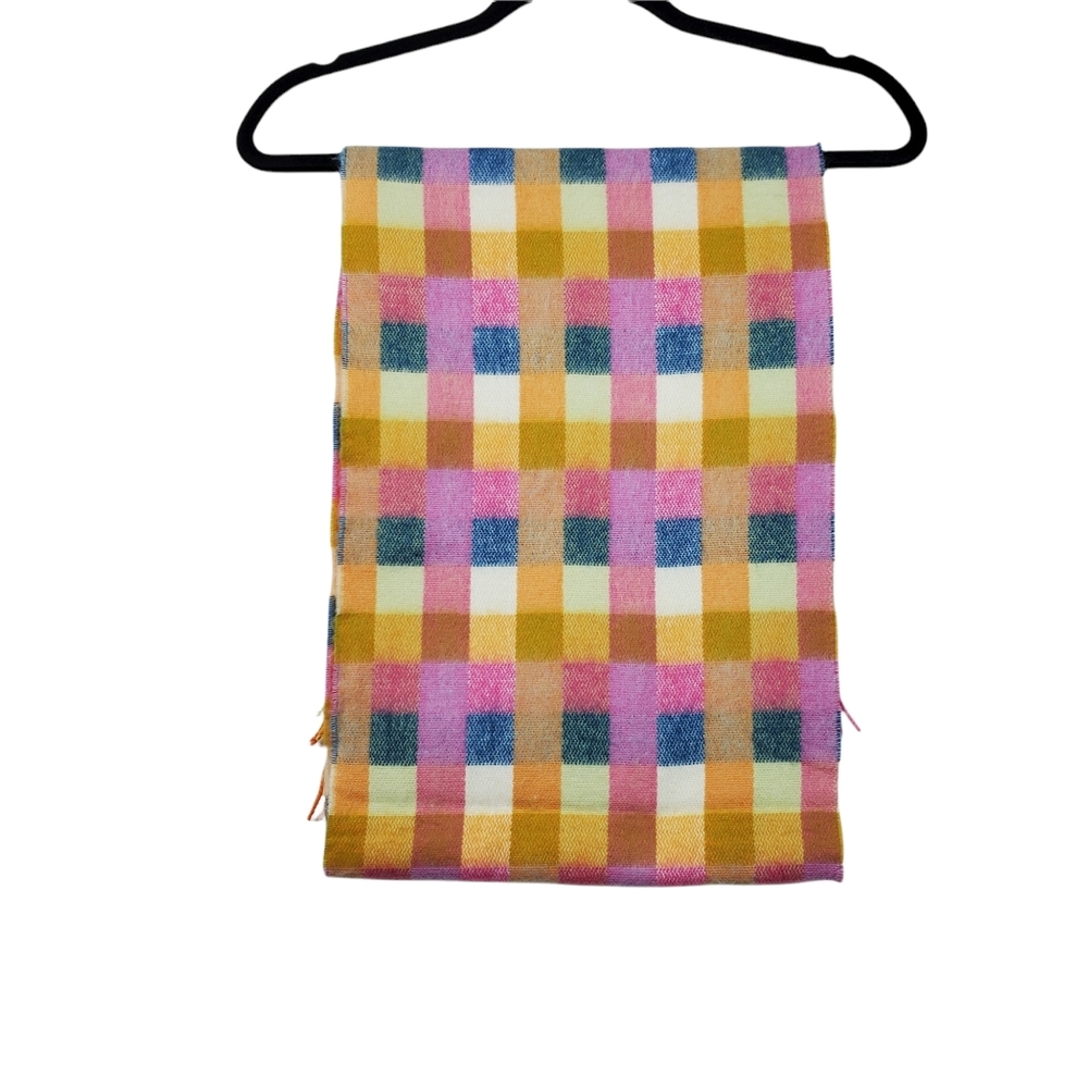 Better Than Cashmere Multicolor Retro Plaid Scarf Size OS NWOT - Picture 3 of 5